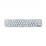 14k White Gold Women's Pave Diamond Eternity Band - Top View -  100147 - Thumbnail