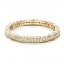 18k Yellow Gold 18k Yellow Gold Women's Pave Diamond Eternity Band - Flat View -  100148 - Thumbnail