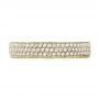 18k Yellow Gold 18k Yellow Gold Women's Pave Diamond Eternity Band - Top View -  100147 - Thumbnail