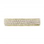 14k Yellow Gold 14k Yellow Gold Women's Pave Diamond Eternity Band - Top View -  100147 - Thumbnail