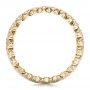 14k Yellow Gold 14k Yellow Gold Women's Pave Diamond Wedding Band - Front View -  100838 - Thumbnail