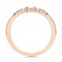 14k Rose Gold 14k Rose Gold Women's V-shaped Diamond Wedding Ring - Front View -  106440 - Thumbnail