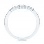  Platinum Platinum Women's V-shaped Diamond Wedding Ring - Front View -  106440 - Thumbnail