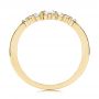 18k Yellow Gold 18k Yellow Gold Women's V-shaped Diamond Wedding Ring - Front View -  106440 - Thumbnail