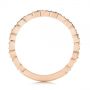 18k Rose Gold 18k Rose Gold Woven Diamond Wedding Band - Front View -  105283 - Thumbnail