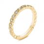 18k Yellow Gold 18k Yellow Gold Woven Diamond Wedding Band - Three-Quarter View -  105283 - Thumbnail