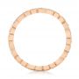 18k Rose Gold 18k Rose Gold Diamond Organic Stackable Eternity Band - Front View -  101889 - Thumbnail