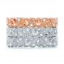  Platinum Platinum Diamond Organic Stackable Eternity Band - Front View -  101889 - Thumbnail