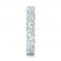  Platinum Platinum Diamond Organic Stackable Eternity Band - Side View -  101889 - Thumbnail