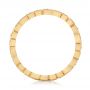 18k Yellow Gold Diamond Organic Stackable Eternity Band - Front View -  101889 - Thumbnail