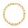 18k Yellow Gold Diamond Organic Stackable Eternity Band - Front View -  101889 - Thumbnail