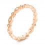 14k Rose Gold 14k Rose Gold Diamond Stackable Eternity Band - Three-Quarter View -  101891 - Thumbnail