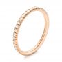 18k Rose Gold 18k Rose Gold Diamond Stackable Eternity Band - Three-Quarter View -  101908 - Thumbnail