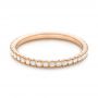 18k Rose Gold 18k Rose Gold Diamond Stackable Eternity Band - Flat View -  101908 - Thumbnail