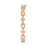 14k Rose Gold 14k Rose Gold Diamond Stackable Eternity Band - Side View -  101891 - Thumbnail
