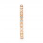 14k Rose Gold 14k Rose Gold Diamond Stackable Eternity Band - Side View -  101924 - Thumbnail