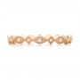 14k Rose Gold 14k Rose Gold Diamond Stackable Eternity Band - Top View -  101891 - Thumbnail