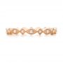 14k Rose Gold 14k Rose Gold Diamond Stackable Eternity Band - Top View -  101891 - Thumbnail