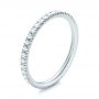 14k White Gold 14k White Gold Diamond Stackable Eternity Band - Three-Quarter View -  101908 - Thumbnail