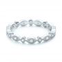 18k White Gold 18k White Gold Diamond Stackable Eternity Band - Flat View -  101891 - Thumbnail