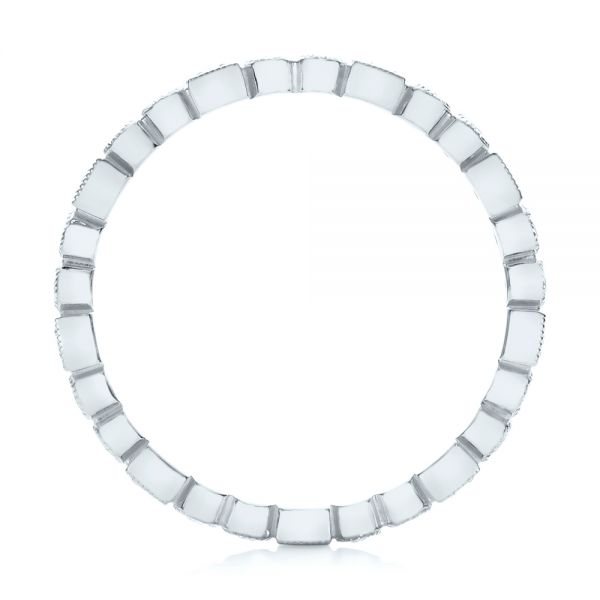 14k White Gold 14k White Gold Diamond Stackable Eternity Band - Front View - 101924
