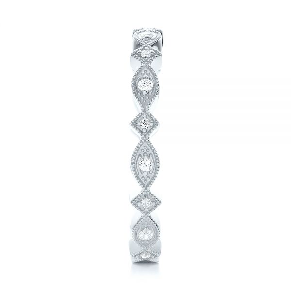  Platinum Platinum Diamond Stackable Eternity Band - Side View -  101891