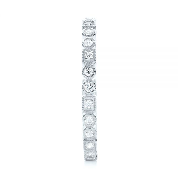  Platinum Platinum Diamond Stackable Eternity Band - Side View -  101924