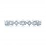 14k White Gold 14k White Gold Diamond Stackable Eternity Band - Top View -  101891 - Thumbnail