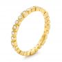 14k Yellow Gold Diamond Stackable Eternity Band