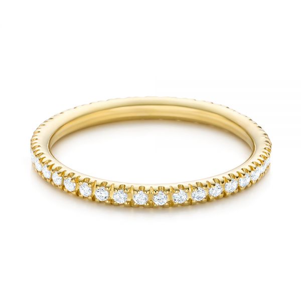 14k Yellow Gold 14k Yellow Gold Diamond Stackable Eternity Band - Flat View -  101908