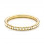 18k Yellow Gold Diamond Stackable Eternity Band - Flat View -  101908 - Thumbnail