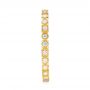 18k Yellow Gold Diamond Stackable Eternity Band - Side View -  101924 - Thumbnail