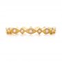 18k Yellow Gold Diamond Stackable Eternity Band - Top View -  101891 - Thumbnail