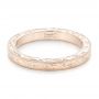 18k Rose Gold 18k Rose Gold Hand Engraved Wedding Band - Flat View -  102438 - Thumbnail