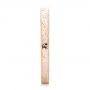 18k Rose Gold 18k Rose Gold Hand Engraved Wedding Band - Side View -  102438 - Thumbnail