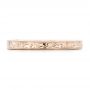 18k Rose Gold 18k Rose Gold Hand Engraved Wedding Band - Top View -  102438 - Thumbnail
