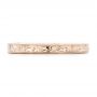 14k Rose Gold 14k Rose Gold Hand Engraved Wedding Band - Top View -  102438 - Thumbnail