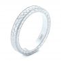  Platinum Platinum Hand Engraved Wedding Band - Three-Quarter View -  103462 - Thumbnail