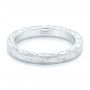  Platinum Platinum Hand Engraved Wedding Band - Flat View -  102438 - Thumbnail