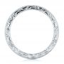  Platinum Platinum Hand Engraved Wedding Band - Front View -  102438 - Thumbnail