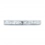 14k White Gold 14k White Gold Hand Engraved Wedding Band - Top View -  102438 - Thumbnail