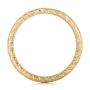 14k Yellow Gold Hand Engraved Wedding Band - Front View -  103462 - Thumbnail