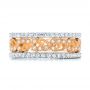 14k Rose Gold 14k Rose Gold Organic Diamond Stackable Eternity Band - Front View -  101901 - Thumbnail