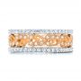 18k Rose Gold 18k Rose Gold Organic Diamond Stackable Eternity Band - Front View -  101901 - Thumbnail