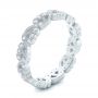  Platinum Organic Diamond Stackable Eternity Band