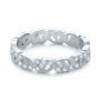  Platinum Platinum Organic Diamond Stackable Eternity Band - Flat View -  101901 - Thumbnail