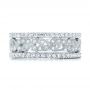 14k White Gold 14k White Gold Organic Diamond Stackable Eternity Band - Front View -  101901 - Thumbnail