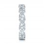 14k White Gold 14k White Gold Organic Diamond Stackable Eternity Band - Side View -  101901 - Thumbnail