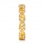 14k Yellow Gold 14k Yellow Gold Organic Diamond Stackable Eternity Band - Side View -  101901 - Thumbnail