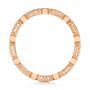 18k Rose Gold 18k Rose Gold Round And Baguette Diamond Stackable Eternity Band - Front View -  101944 - Thumbnail